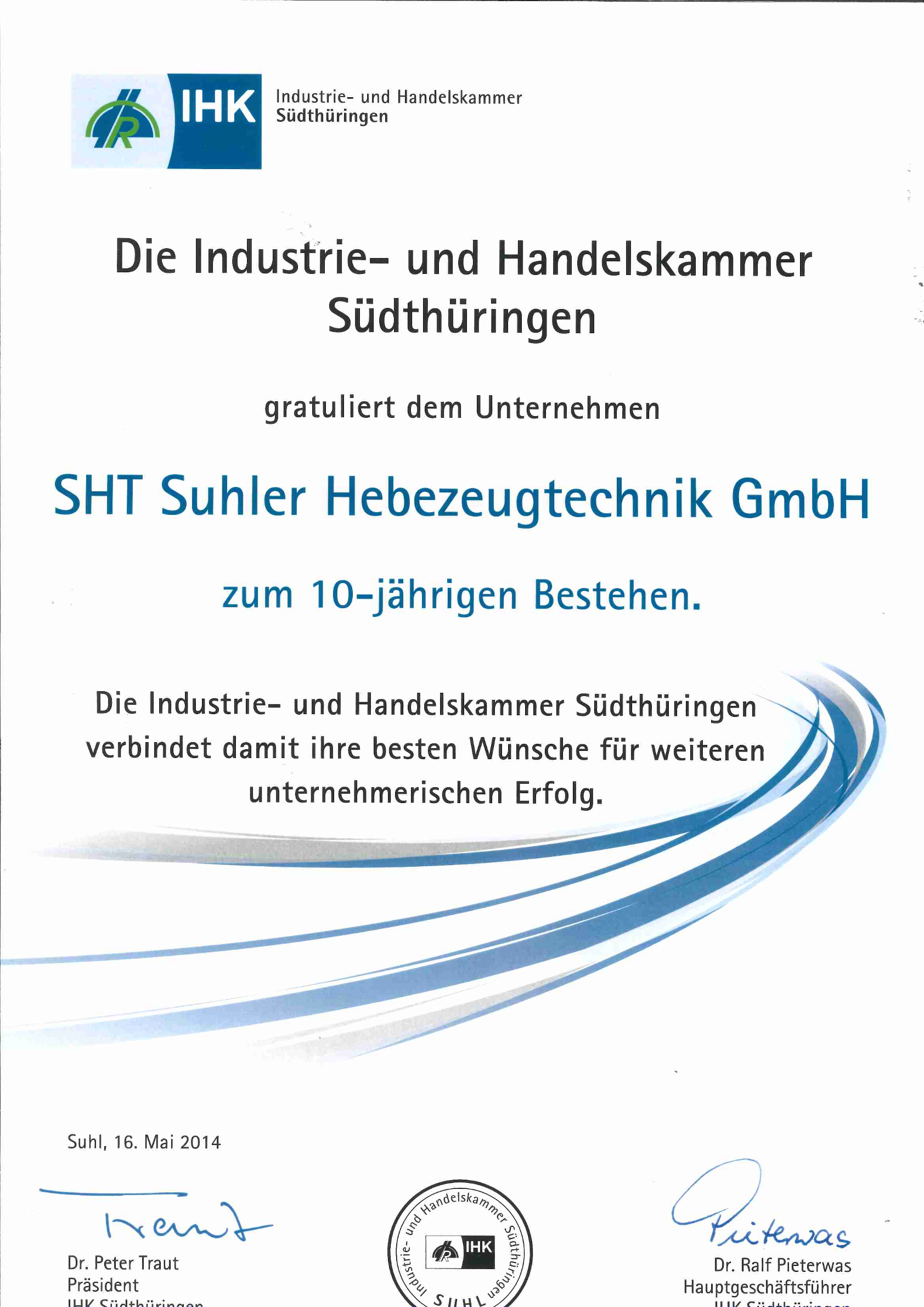 Erweiterung der SHT im Jahr 2008