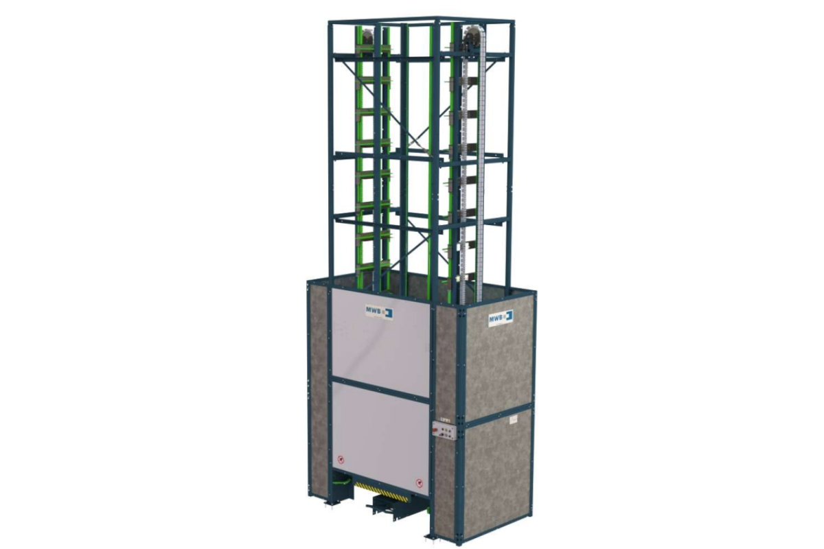 Trolleystore mit Kapazität für 15 Trolleys