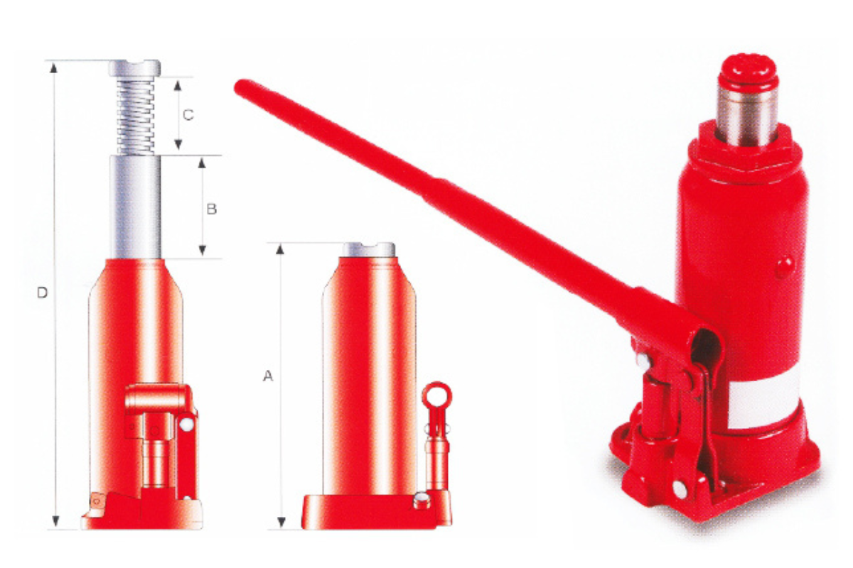 Hydraulischer Wagenheber aus Stahl